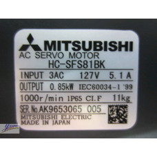 Mitsubishi HC-SFS81BK High-Performance Servo Motor Mitsubishi HC-SFS81BK High-Performance Servo Motor